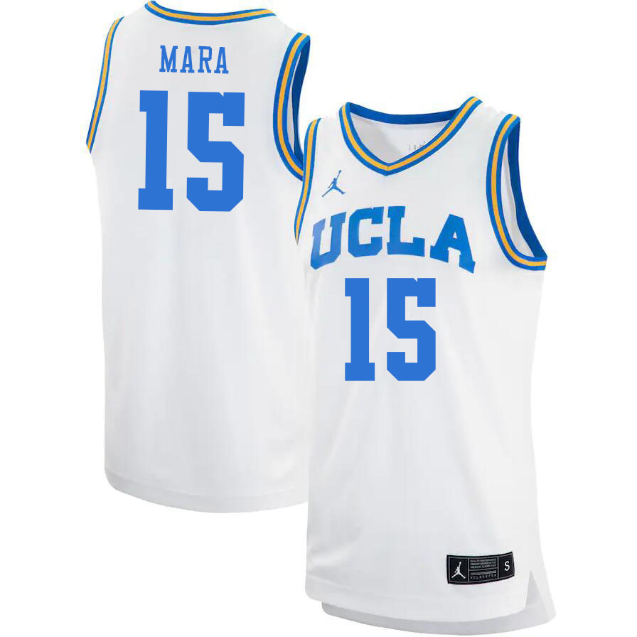 Men #15 Aday Mara UCLA Bruins College Basketball Jerseys Stitched Sale-White - Click Image to Close